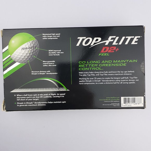 Top Flight D2+ Feel Golf Balls Pack of 15 Balls - Picture 3 of 7